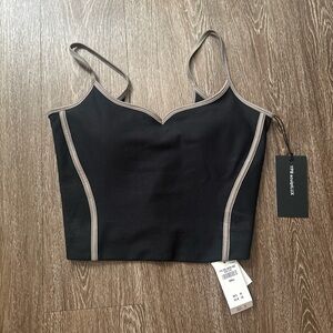 YPB: Black and Tan top